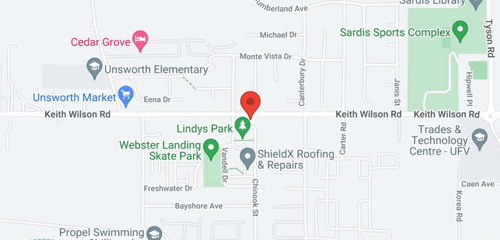 map of 5554 CHINOOK STREET